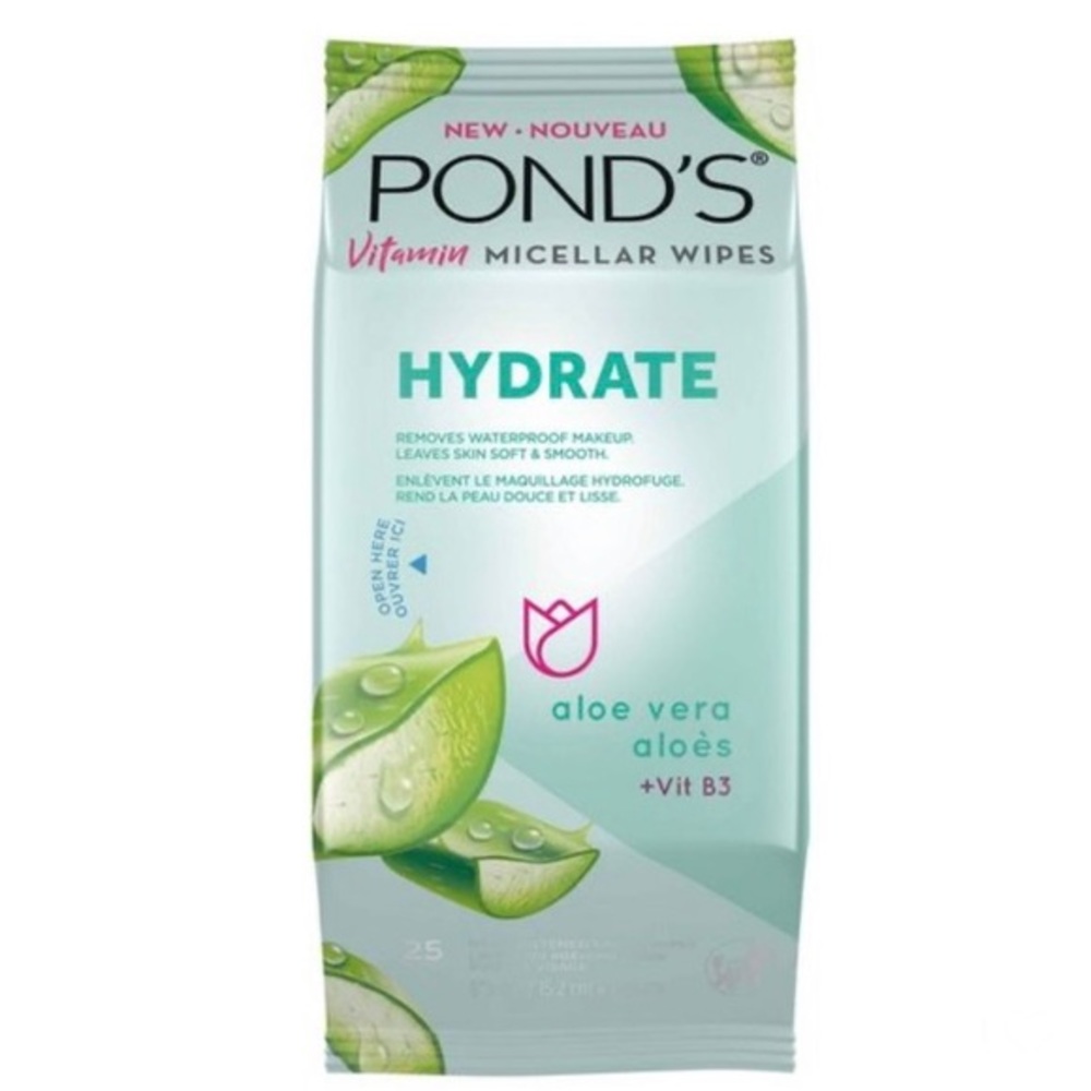 🔥5/$25🔥Pond’s Hydrate Vitamin Micellar Wipes, 25ct